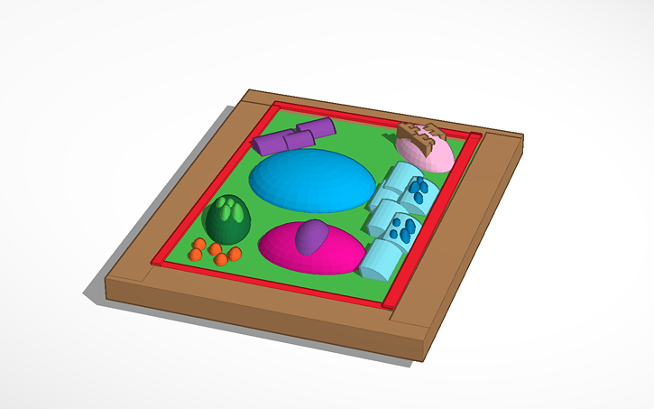 Plant Cell 3d Model Tinkercad