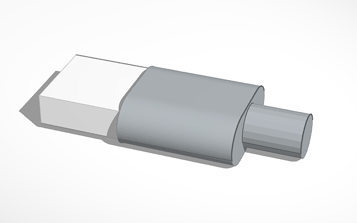 3D design USB plug Type-A - Tinkercad
