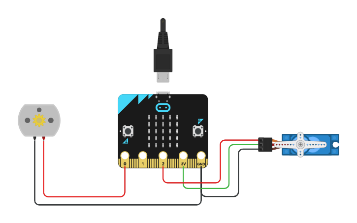 Micro Bit Temperature Sensor Code Circuit design Temperature sensor microbit - Tinkercad