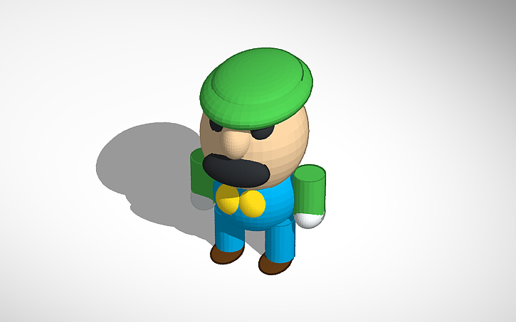 3D design luigi - Tinkercad