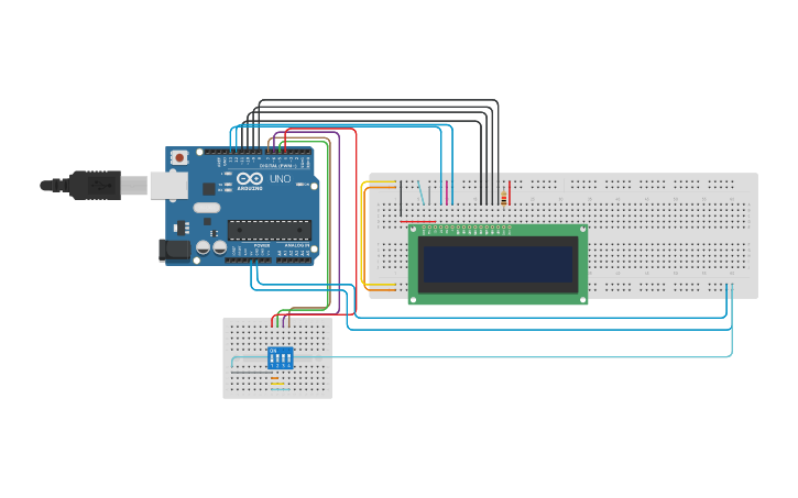 Circuit design Water Level Sensor - Tinkercad