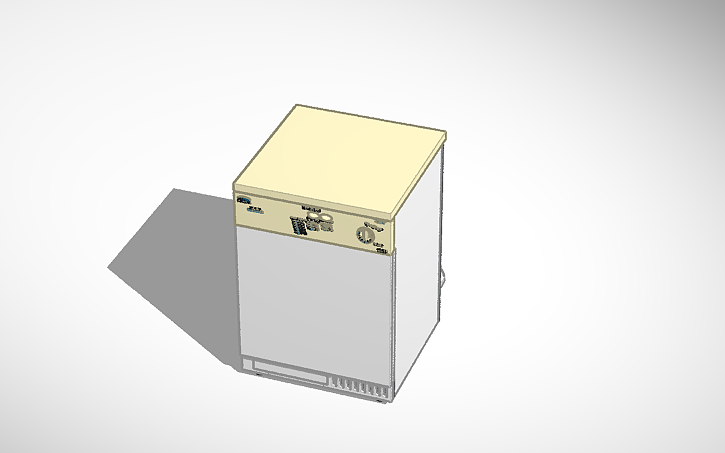 3d-design-hotpoint-aquarius-tdc32-tumble-dryer-tinkercad