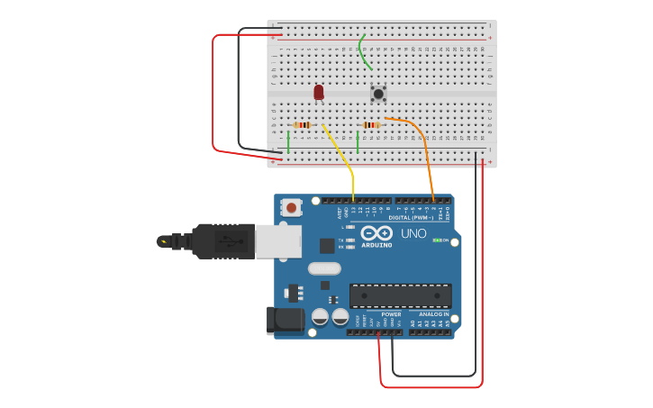 Circuit design CIRCUIT 5(ARDUINO DIGITAL INPUT WITH A PUSHBUTTON ...