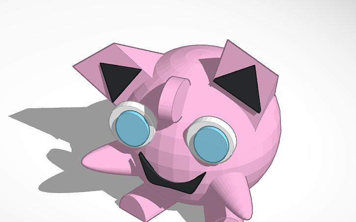 3d Design Jigglypuff Pokemon Tinkercad