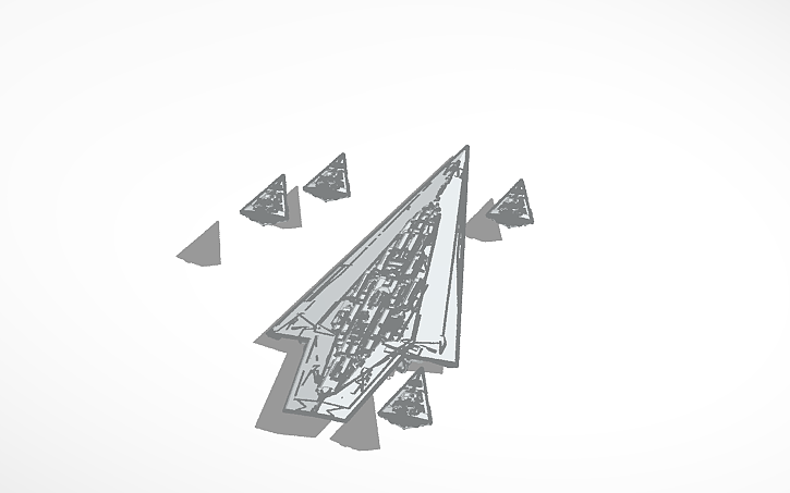 3D design Executor Class Super Star Destroyer - Tinkercad