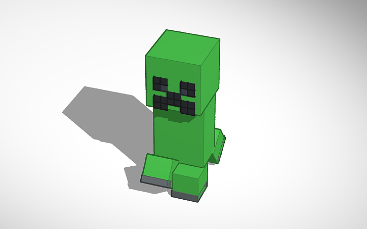 3D design Minecraft CREEPER | Tinkercad