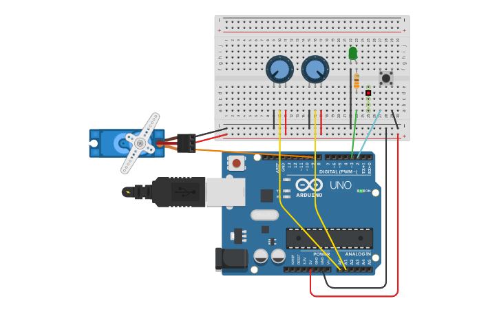 Circuit design MATLAB App Designer Arduino Side | Tinkercad