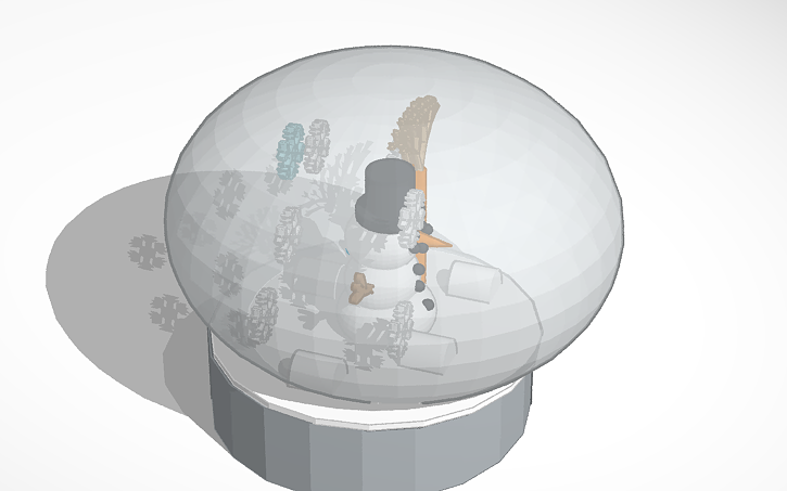 3D design Snowglobe - Tinkercad