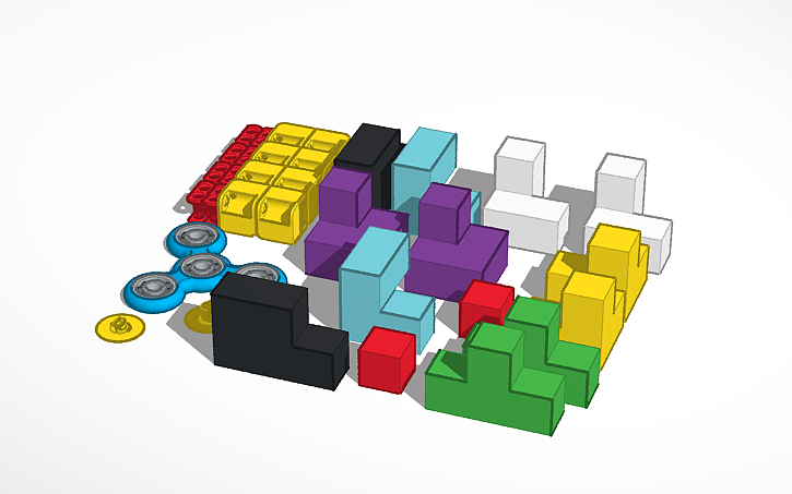 3D design ininite cube and figet spinner and 2 3*3 puzzles | Tinkercad