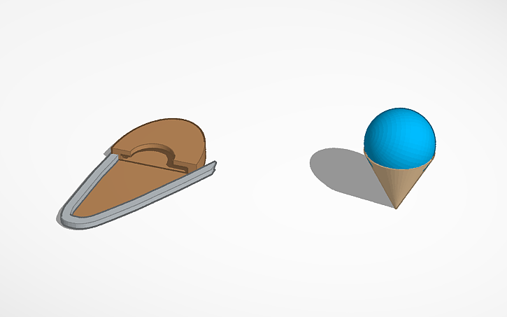 3D design safety pin - Tinkercad