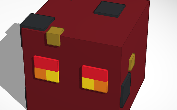 3D design Magma cube minecraft - Tinkercad