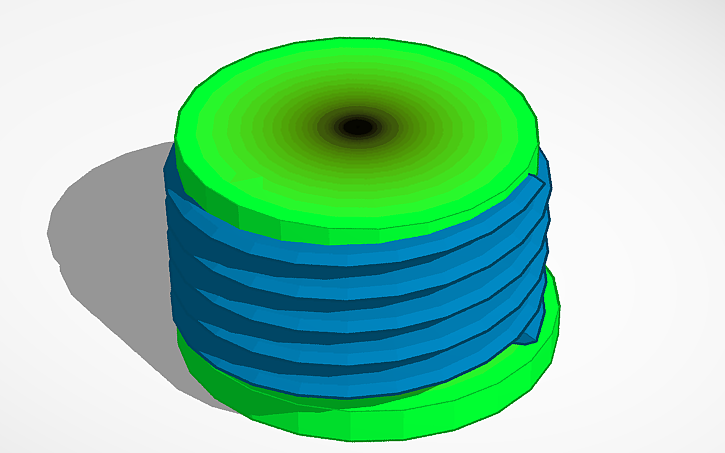 3D design spring(print in tpu) - Tinkercad