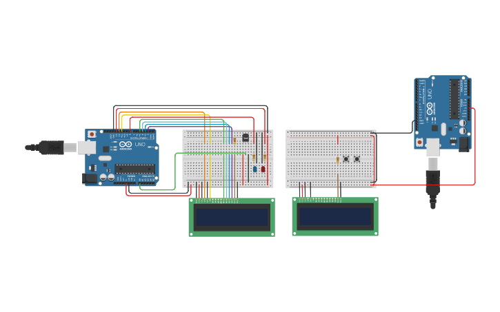 Circuit design Sensor de Temperatura com LCD - Tinkercad