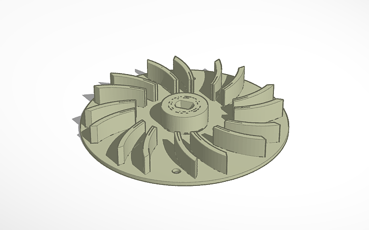 3D design ME1306 Motenergy Fan Blade CW rotation - Tinkercad