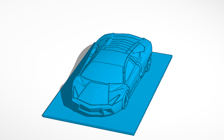 3d Design Lamborghini Car Tinkercad