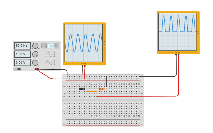 Circuit design Clipper - Tinkercad