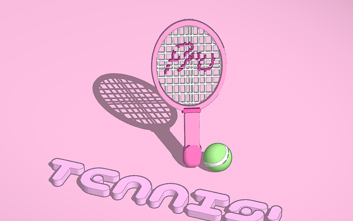 3D design Tennis - Tinkercad