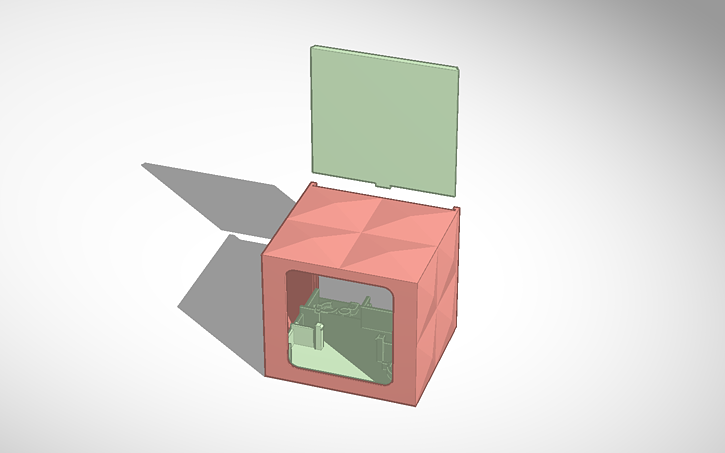 3D design LCD_alarm_clock_master.001 - Tinkercad image.