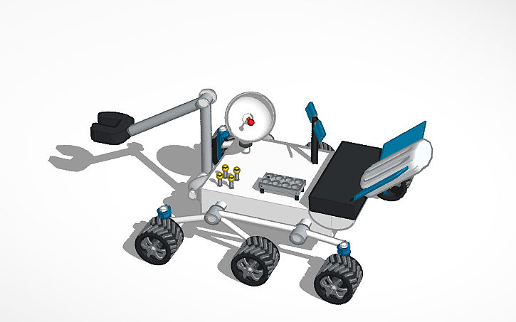 Cad Block Mars Rover 3D design Copy of Lesson8_Mars rover - Tinkercad