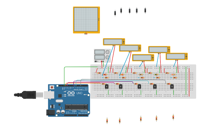 Circuit design Best 2 & 7 volt | Tinkercad