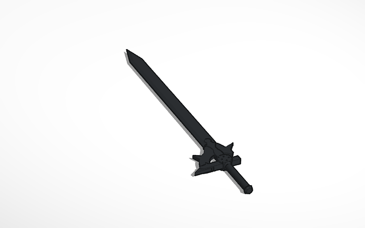 3D design sword of kirito the sword art online | Tinkercad