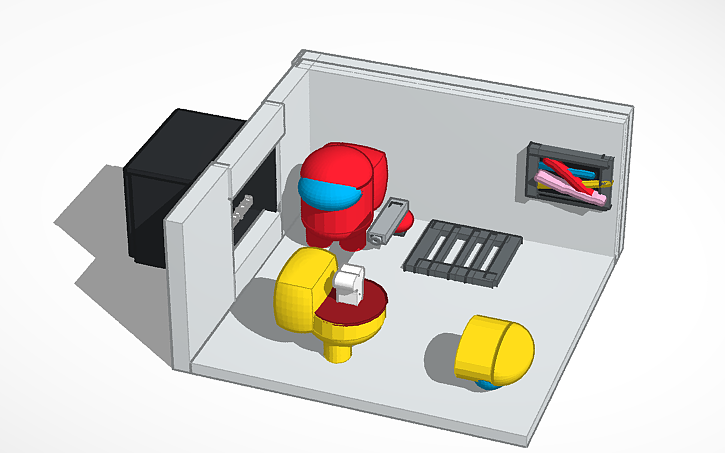 3D design Among Us - Tinkercad