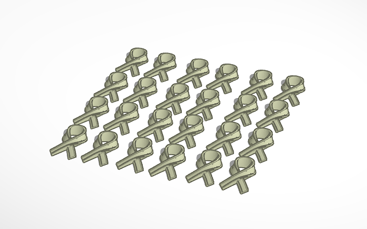 3D design ribbon 24 - Tinkercad