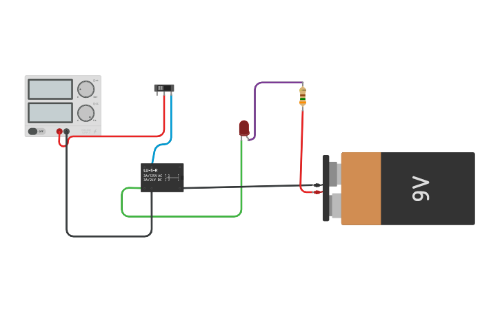 Circuit design Relay Circuit - Tinkercad