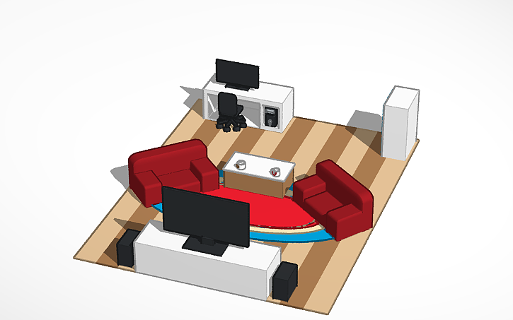 3D design Gaming Room - Tinkercad