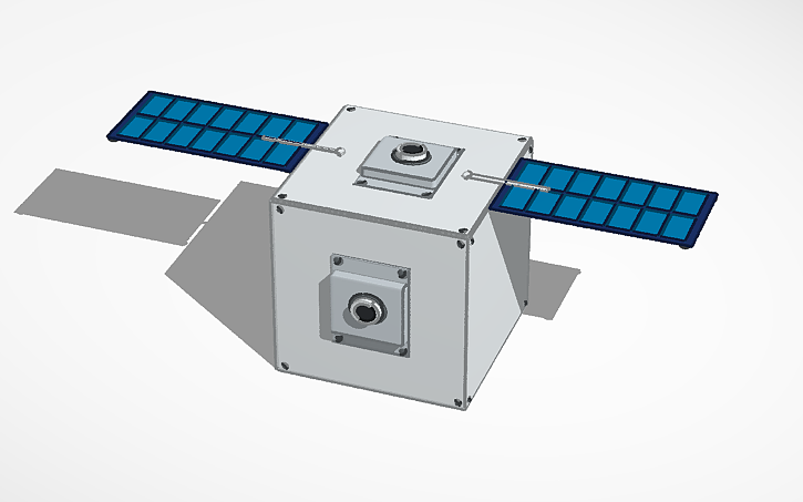 Cubesat Project 3D design project-1u cubesat - Tinkercad
