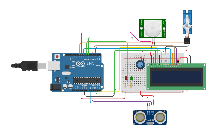 Circuit design Proyecto - Tinkercad
