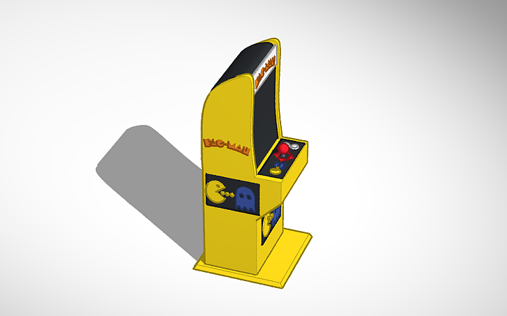 3D design Mini Pac-man arcade machine - Tinkercad