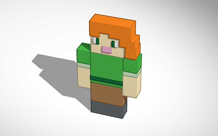 3D Design Alex Minecraft Tinkercad