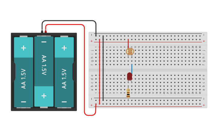 Circuit Design Photoresistor Using 4 Led And Arduino 5387