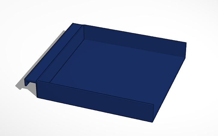 3D design kitchen shelf 1/2 - Tinkercad