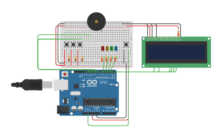 Circuit design Musical Box - Tinkercad