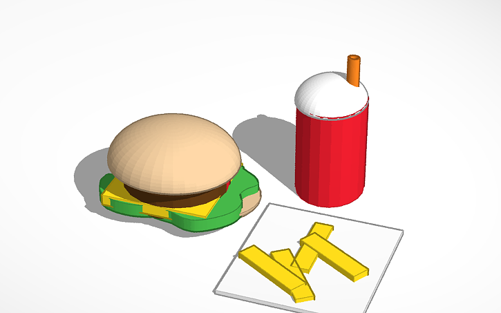 3D design Sarah Fast Food... Place | Tinkercad