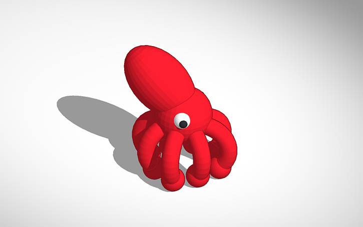 3D design octopus - Tinkercad