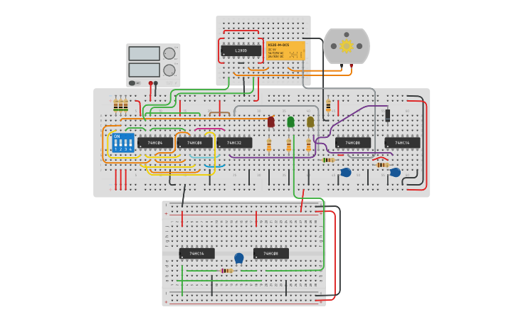 Circuit design Actividad 10 | Tinkercad