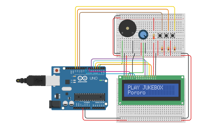 Circuit Design 23 정범진 주크박스 - Tinkercad