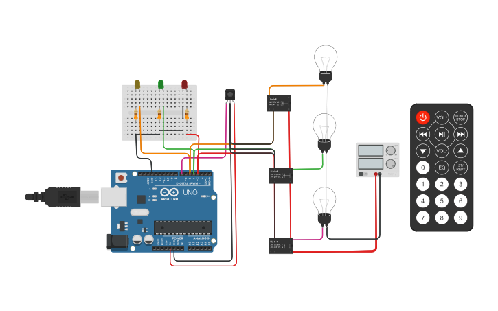 Circuit design IR sensor - Tinkercad