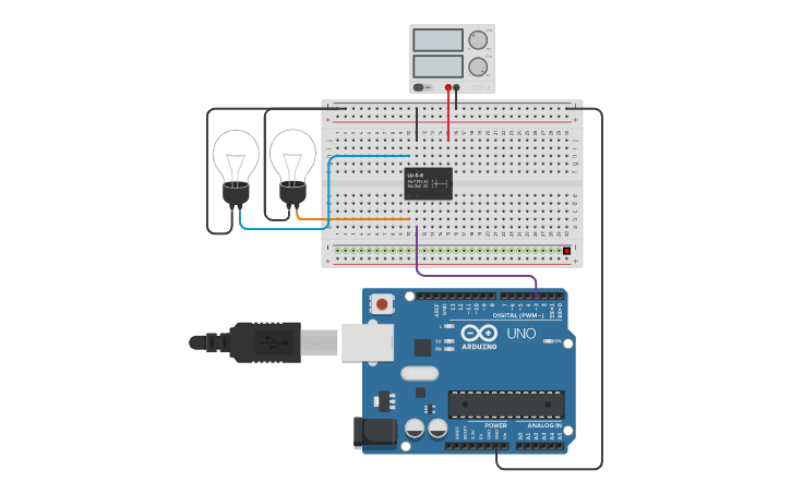 Relay Module In Tinkercad Circuit design relay_2 - Tinkercad