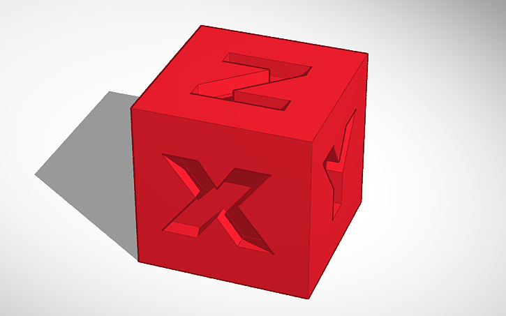 3D design DeadShot 3D Calibration Cube - Tinkercad