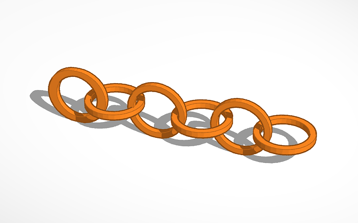 3D design CHAIN - Tinkercad