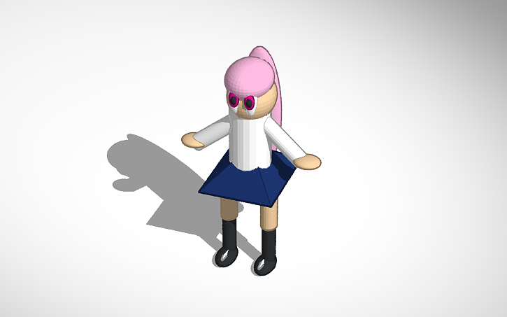 3D design anime girl - Tinkercad