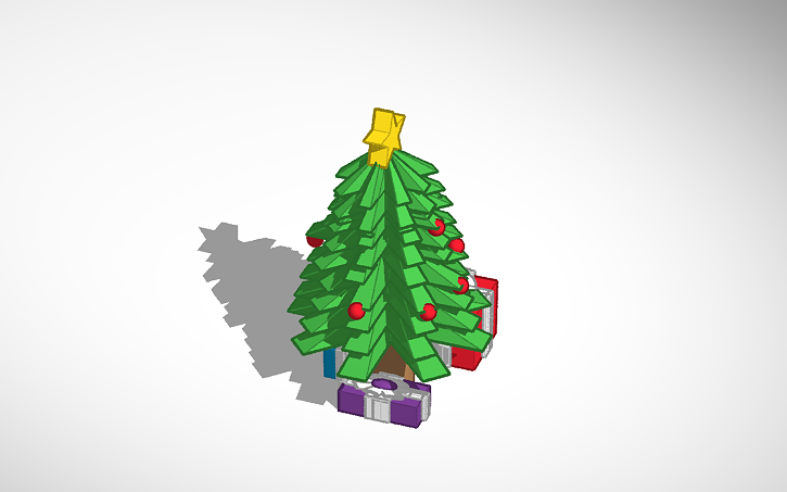 3D design Christmas tree - Tinkercad