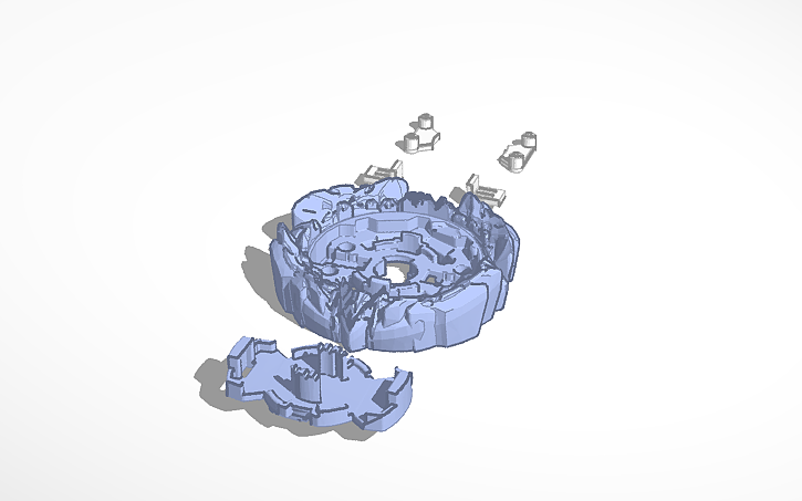 3D design incredible fenix layer Beyblade burst GT - Tinkercad