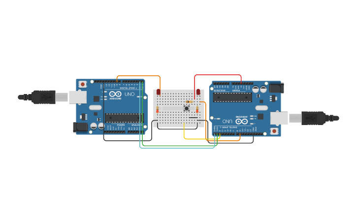 Circuit design RX-TX 2 - Tinkercad