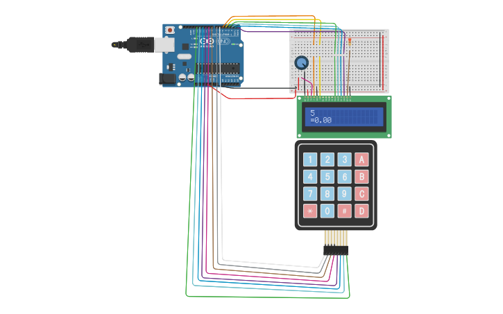7 segment 4 digit display tinkercad