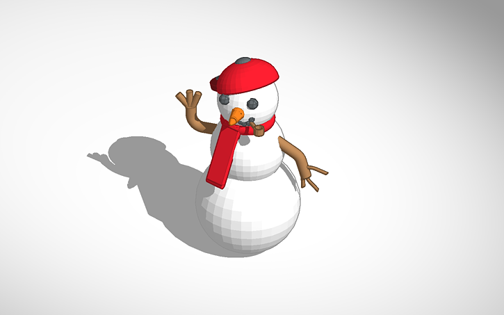 3D design ncasd snowman | Tinkercad